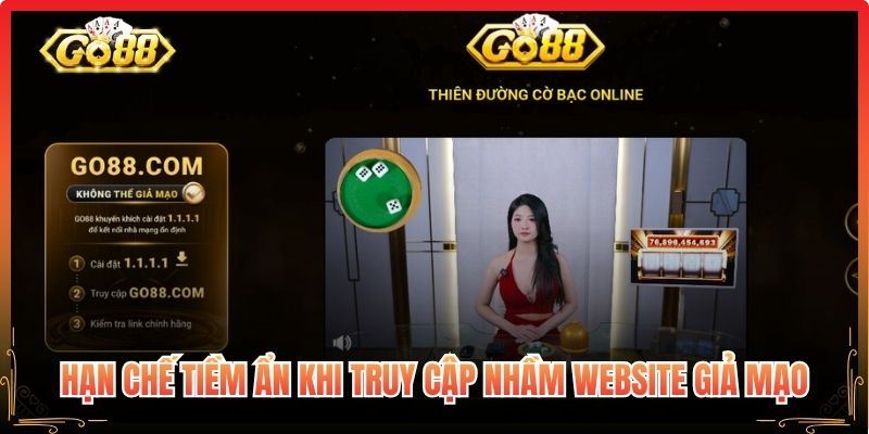 Hạn chế tiềm ẩn khi truy cập nhầm website giả mạo
