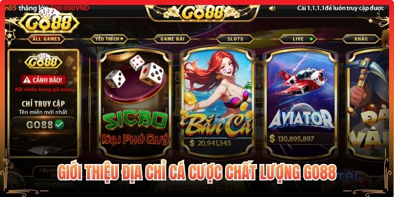 Giới thiệu địa chỉ cá cược chất lượng Go88 
