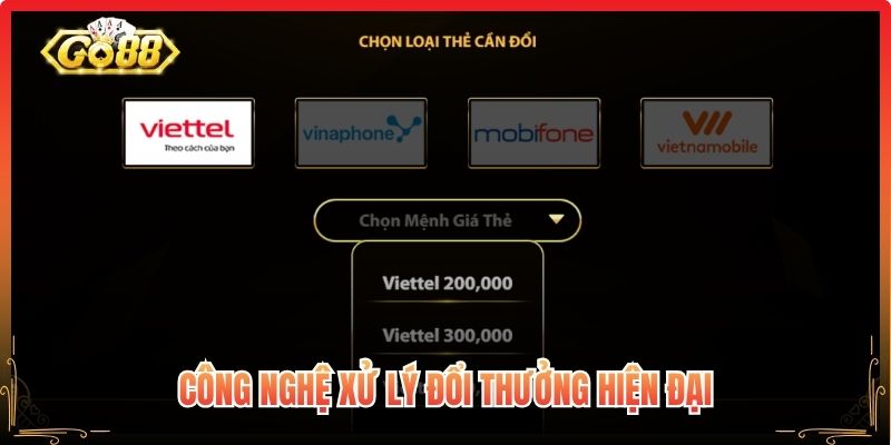 Công nghệ xử lý đổi thưởng hiện đại