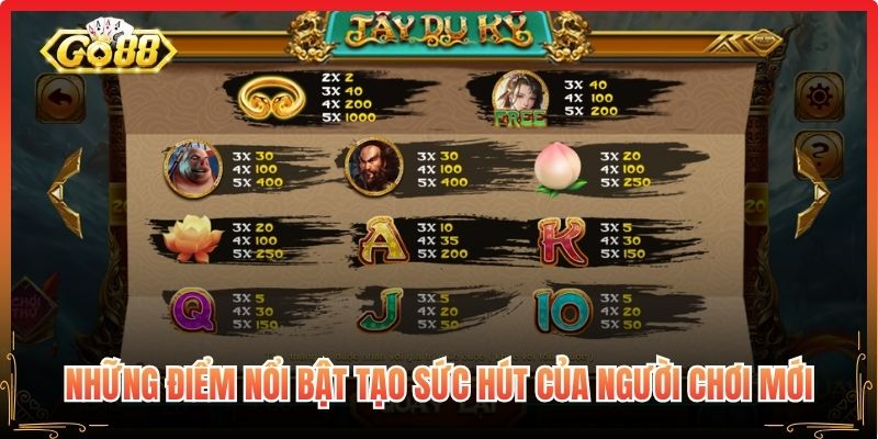 Những điểm nổi bật tạo sức hút của người chơi mới